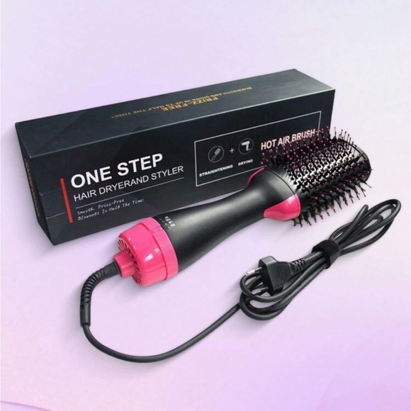 3 in 1 Hair Dryer Brush Blow Dryer with Comb One Step Hair Blower Brush Hot Air - Picture 4 of 10